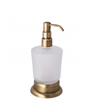 Дозатор для жидкого мыла настольный "Versace" (латунь/bronze)