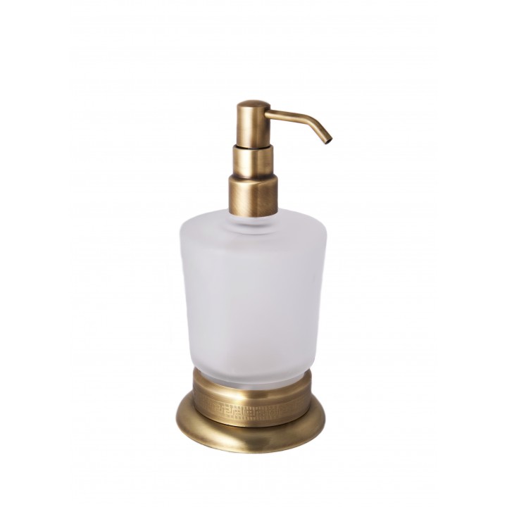 Дозатор для жидкого мыла настольный "Versace" (латунь/bronze) V026