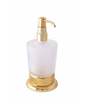 Дозатор для жидкого мыла настольный "Versace" (латунь/gold)