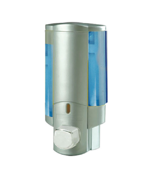 Дозатор для жидкого мыла настенный серый ZERIX LR407